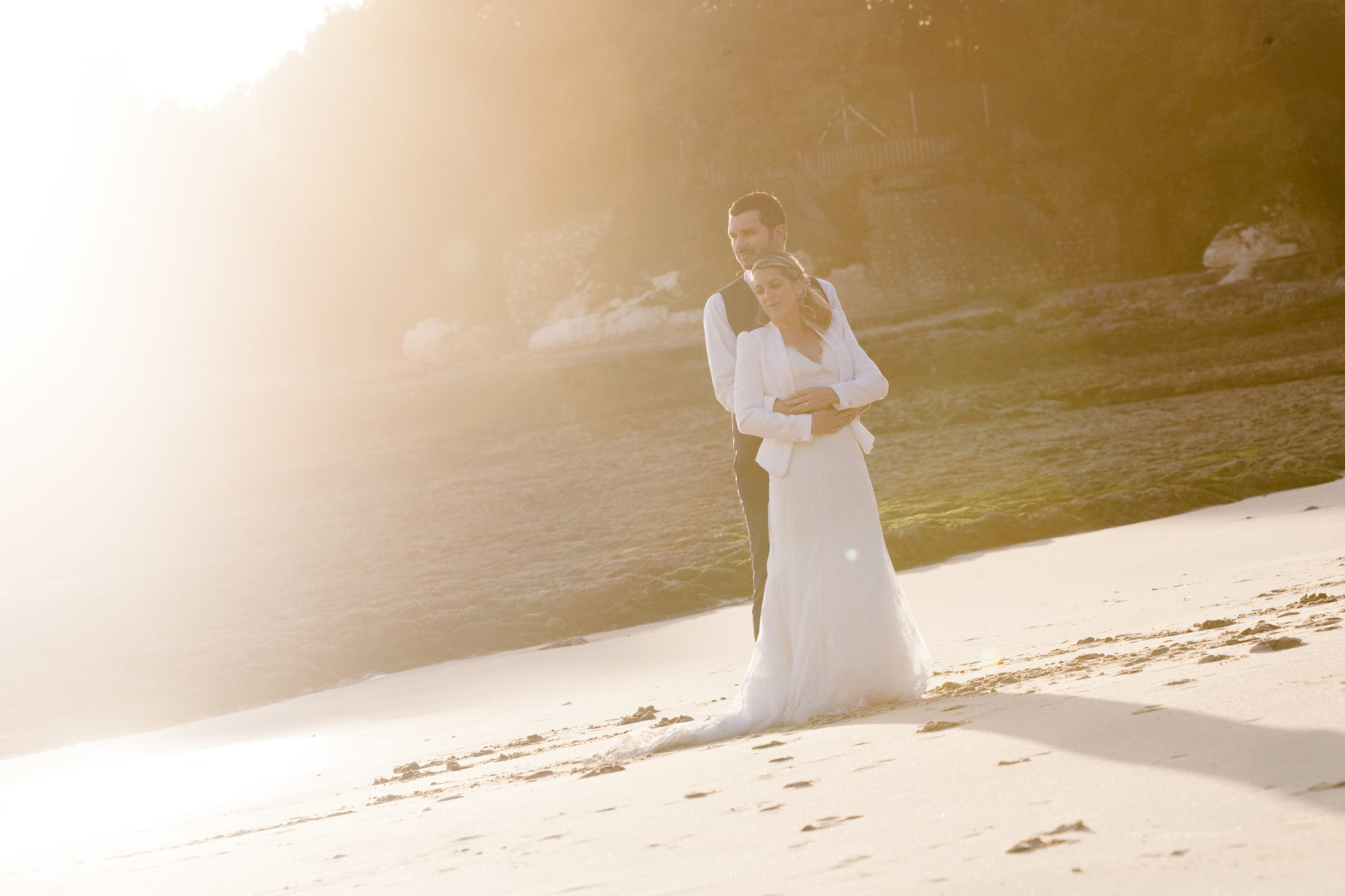 stephanie laisney photographe mariage golden hour after-day bord de mer couché de soleil Angouleme charente